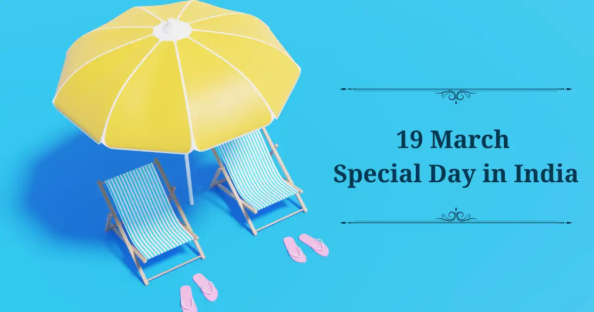 19 march special day in india