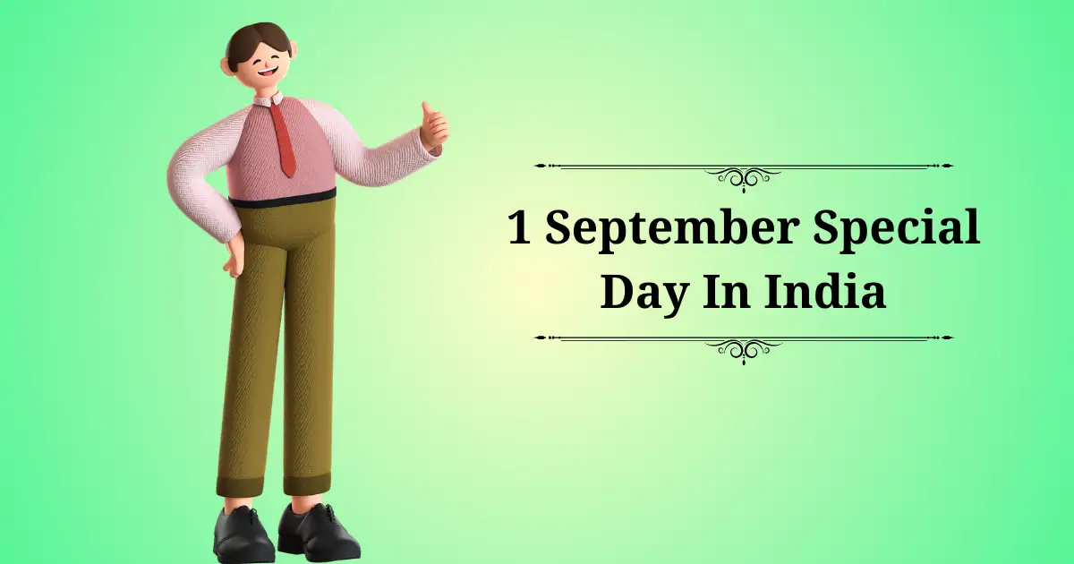 1 september special day in india