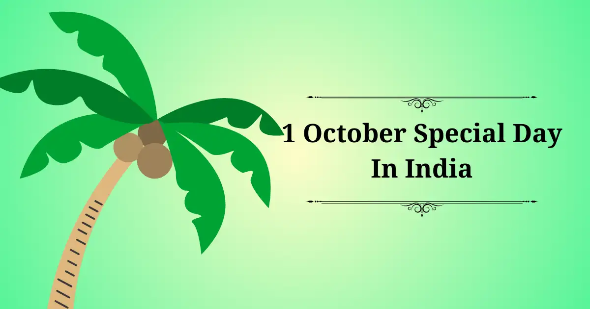 1 october special day in india