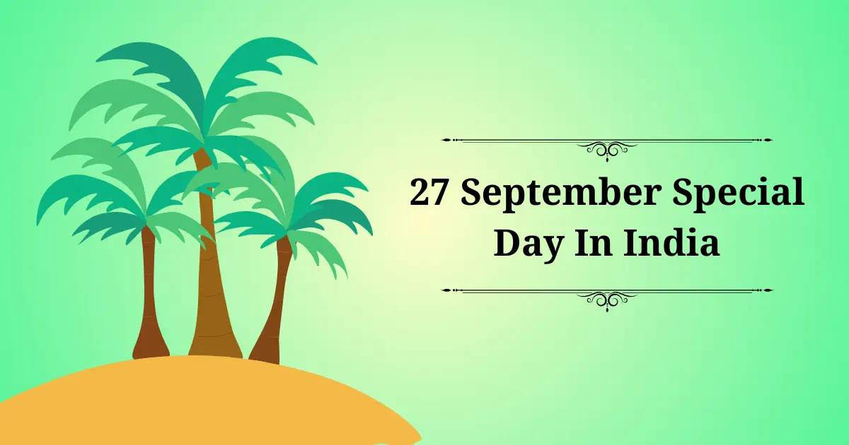 27 september special day in india