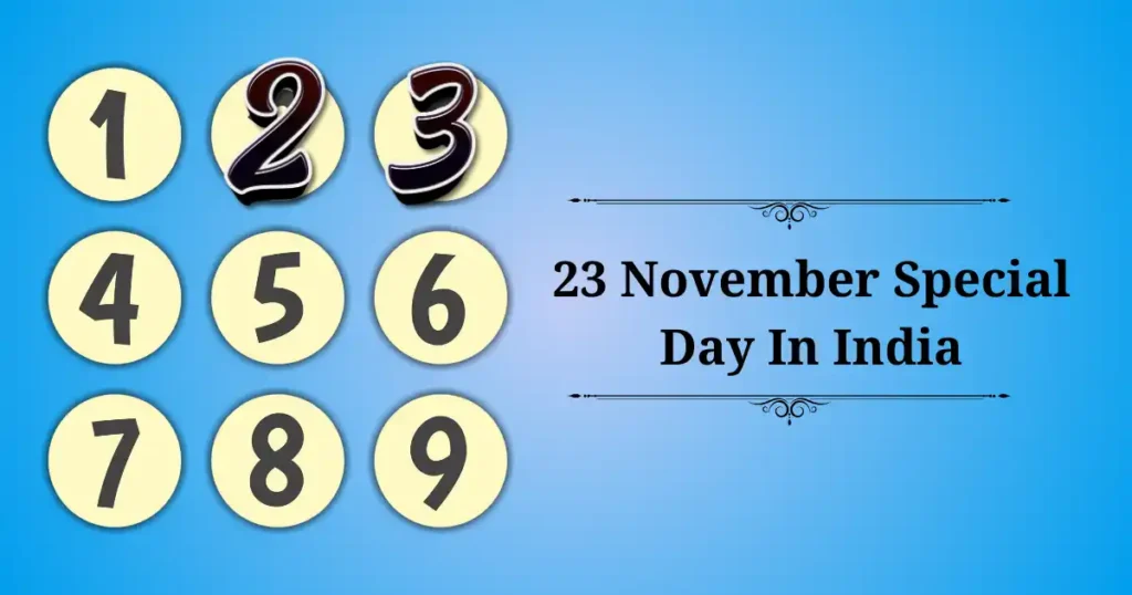 23 november special day in india